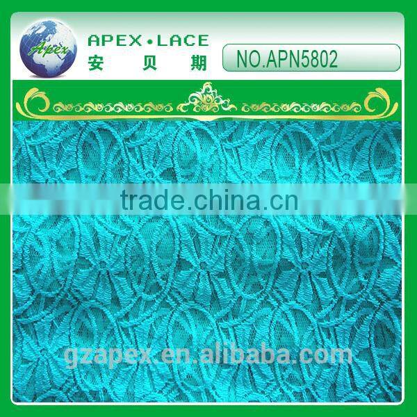 Nylon knitting swiss cotton lace fabric APN5774