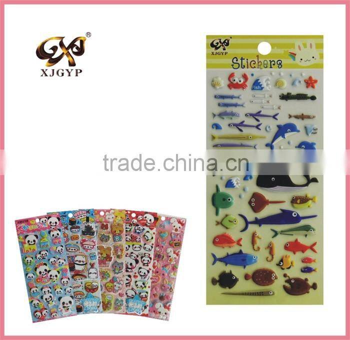 glitter puffy sticker for wall/letter puffy sticker/3d glitter puffy sticker