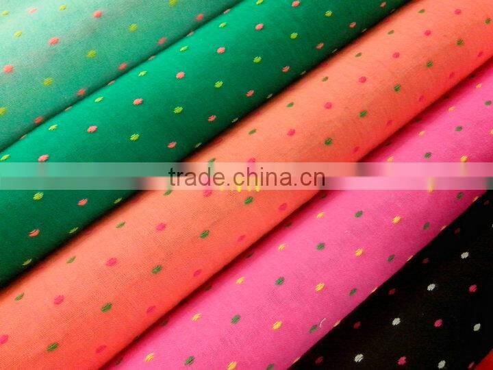 100% cotton jacquard fabric for clothing with ready bulk