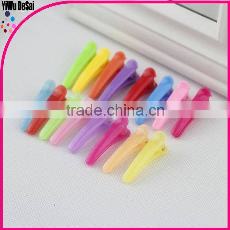 Children's candy color clip plastic clip accessories girl hair accessories child hair accessories