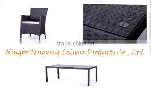 2016 China modern outdoor rattan wicker dinning set/rattan table and chairs