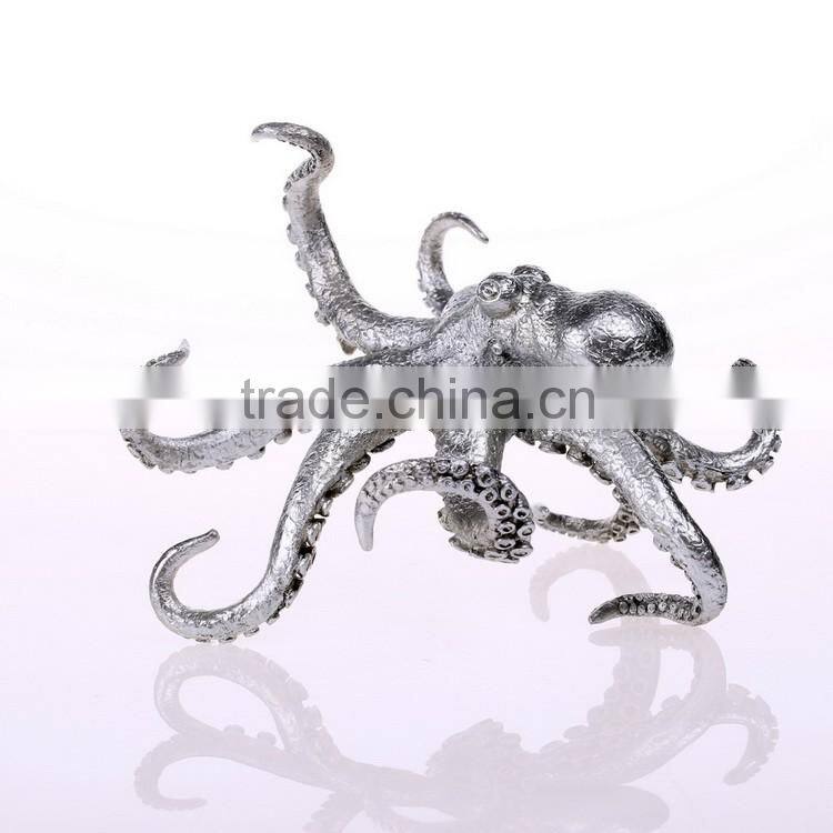 New arrival pewter octopus figurine