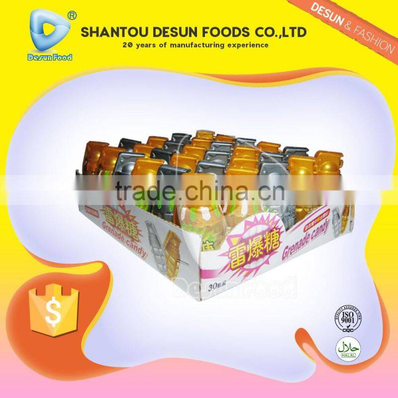 Grenade toy bottle dipping candy