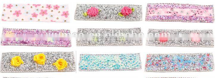 Rhinestone bobby pin accessories material,Sequins headwear decoration for girl