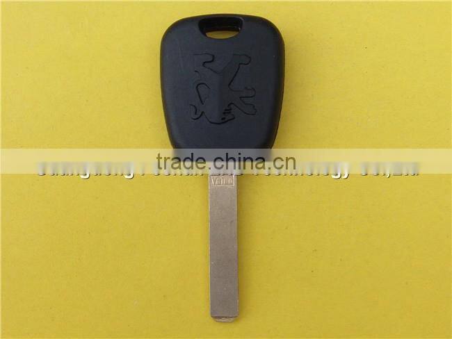 307 with groove and logo for high quality car key transponder chip peugeot key case cover shell blank