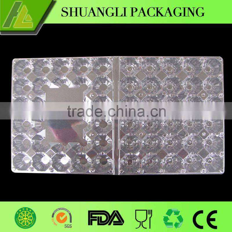 30 Packs clear transparent plastic quail egg cartons