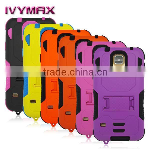 Hybrid back cover for samsung galaxy s5 cell phone