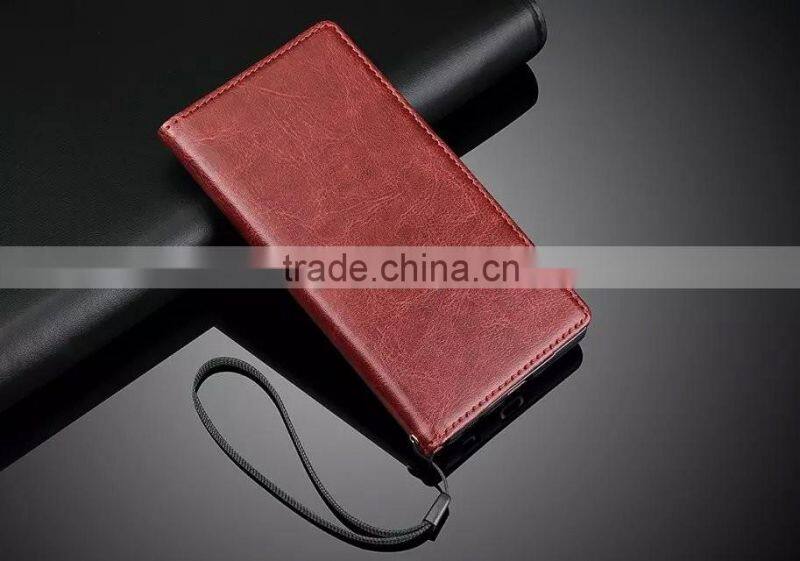 Fine Grain Leather Sheep Case For Sony Z5 Plus/Beautiful leather Design case For Sony Z5 Plus