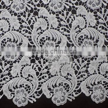 100% Qmilch Guipure Lace Fabric for Sale