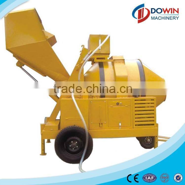 JZR500 diesel engine loading hydraulic pump concrete mixer