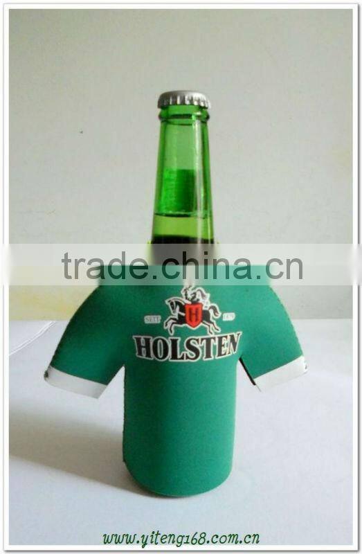 2013 new design cloth pattern neoprene drink bottle cover