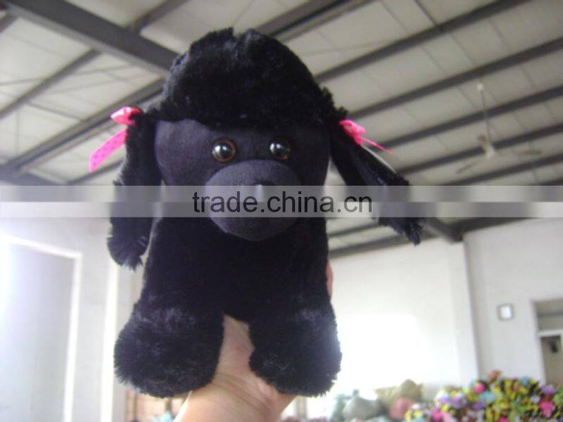 30cm promotional customzied stuffed plush frog animal shape handbag toy with handgrip