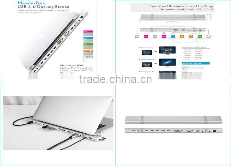 Universal Docking Station for macbook with 36W power adapter