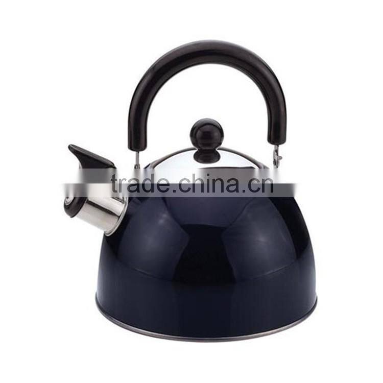 Heat retention easy to clean non-electric travel whistle kettle stainless steel water jug