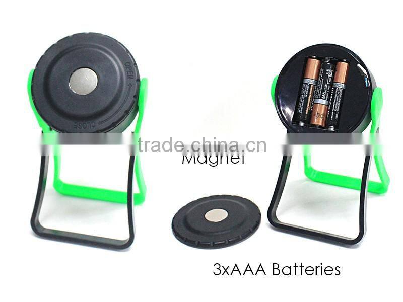 for Night Reading, Camping, Emergency Powered By 3*AAA Battery 3W COB Working Light