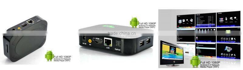 Android media player smart tv box,OEM/ODM welcomed ,supports android TV market