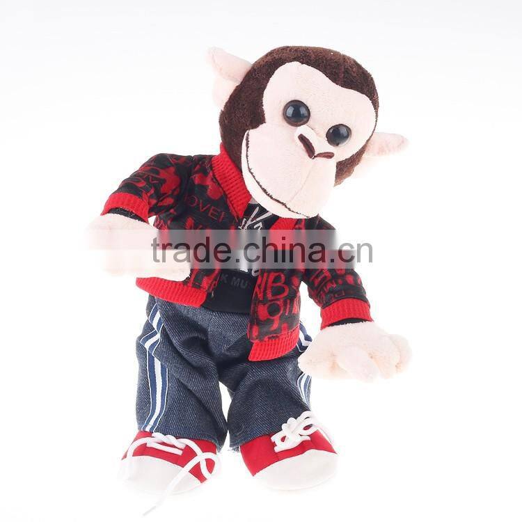 Stuffed electronic plush toy monkey funny toys