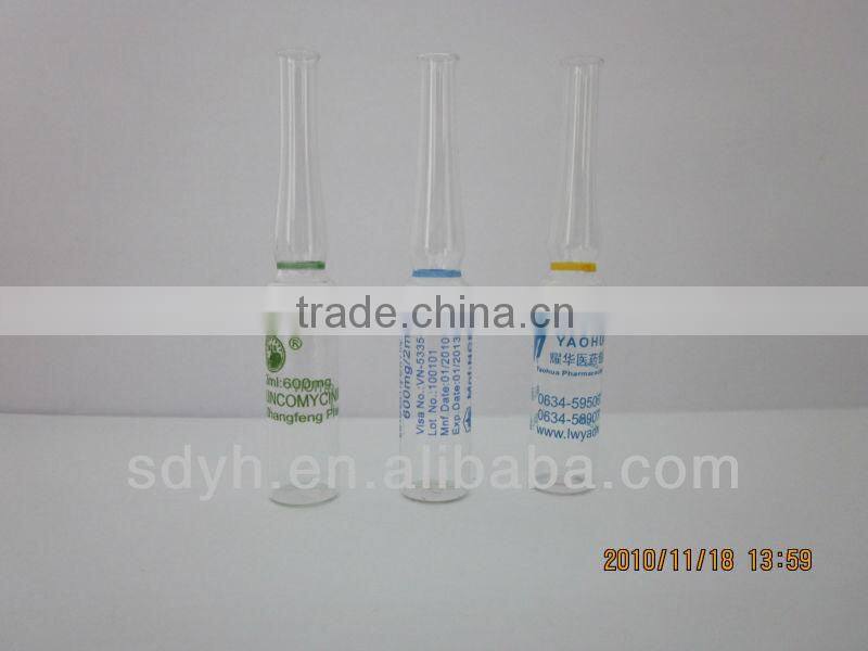 print bottle,clear ampoule,YBB