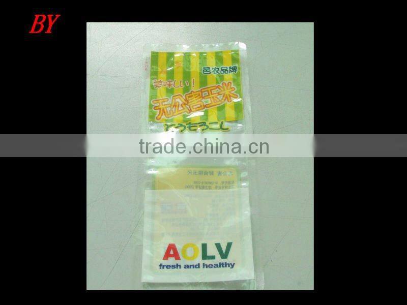 High quality boiling resistance food plastic packaging bag for corn