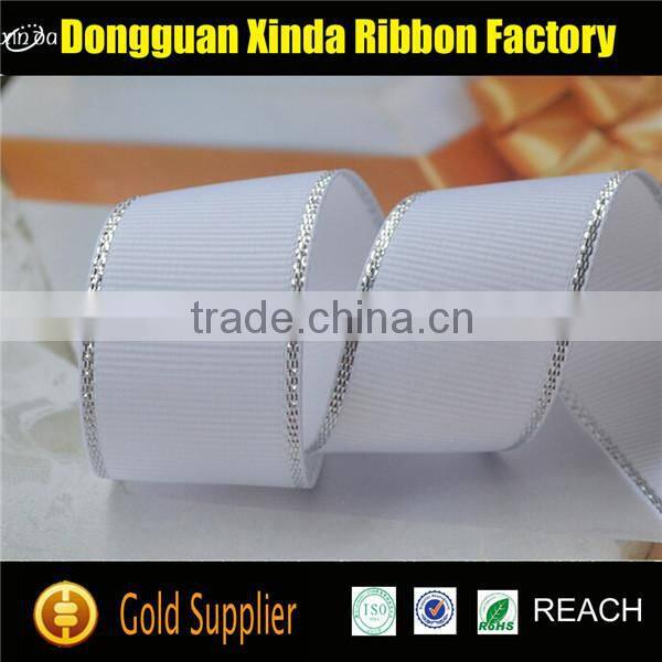 Dongguan Supplier Colorful Decorative Sheer Ribbon Wired