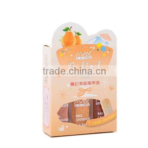 New maxdona cocktail magic 3pcs/set gradient nail polish set