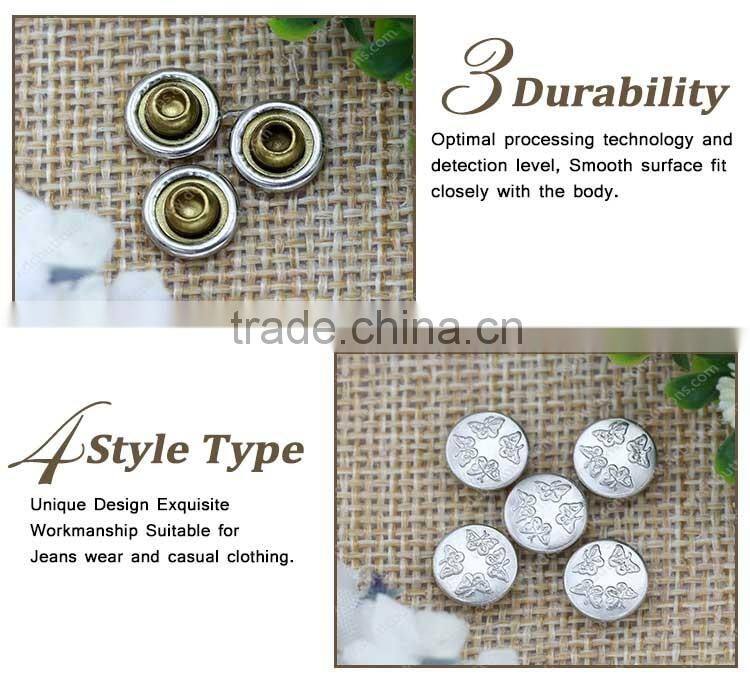 Close-End Rivet Type and Painted Technics fashion rivets and studs