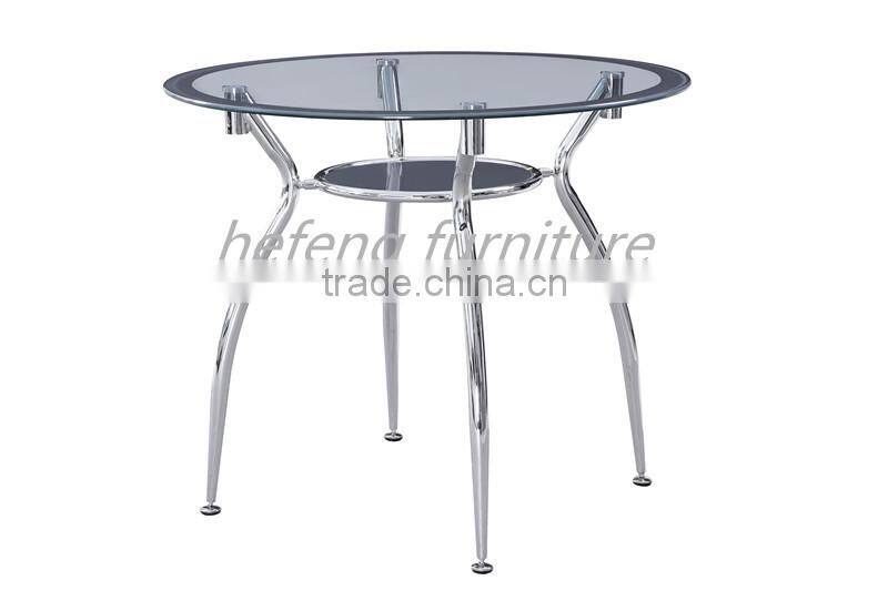 glass round dining table set with 4 chairs