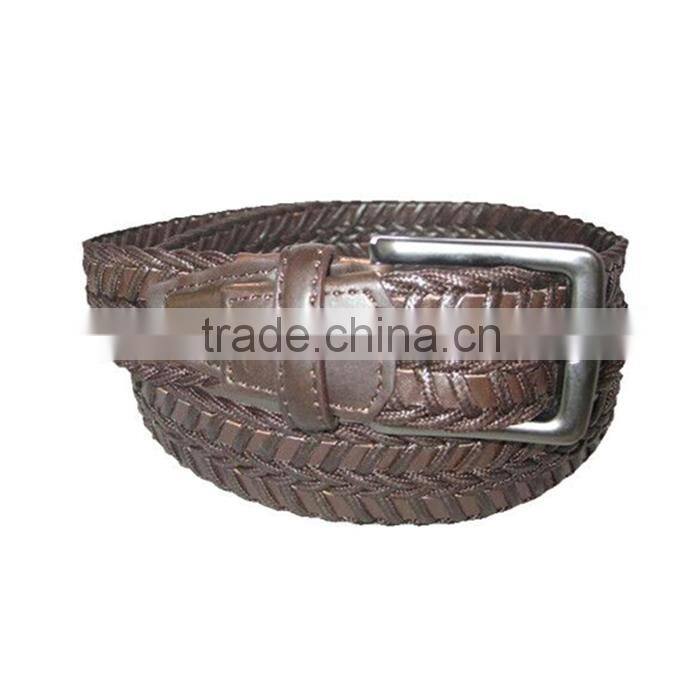 Mens New Design Fashion Handmade Wax Cord Braided Leather Belt