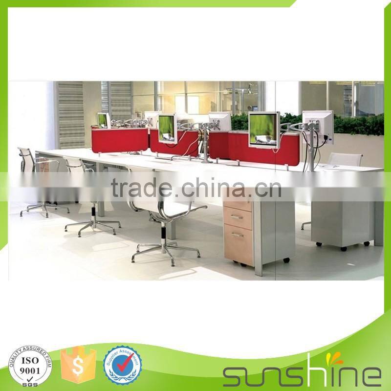 Good wire mangement and special design table leg office desk partition staff workstation