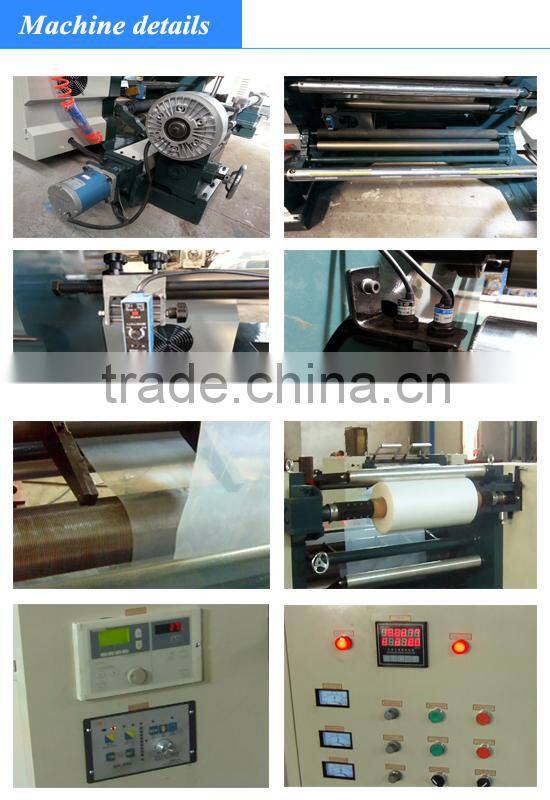 high speed plastic film slitting and rewinding machine