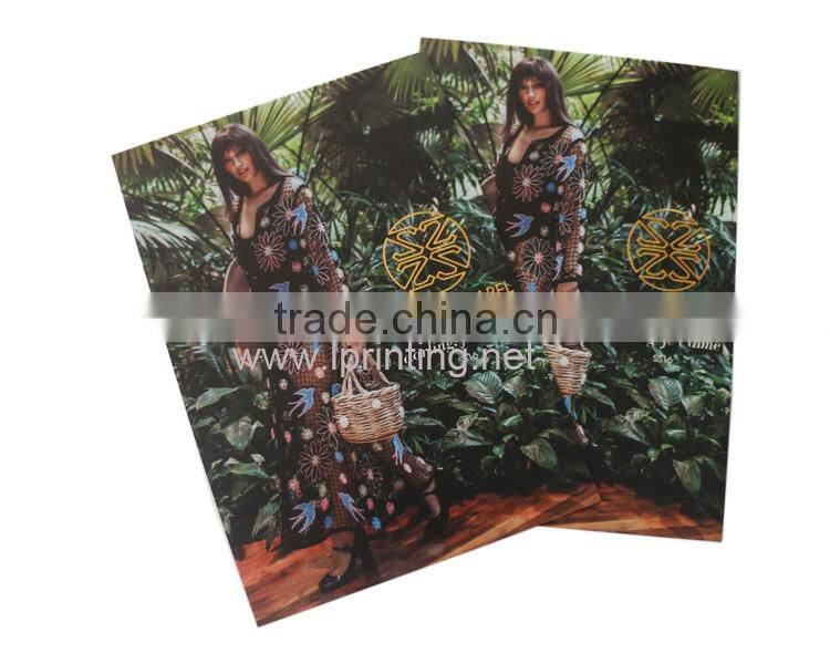 Hot stamping fashion postcard printing