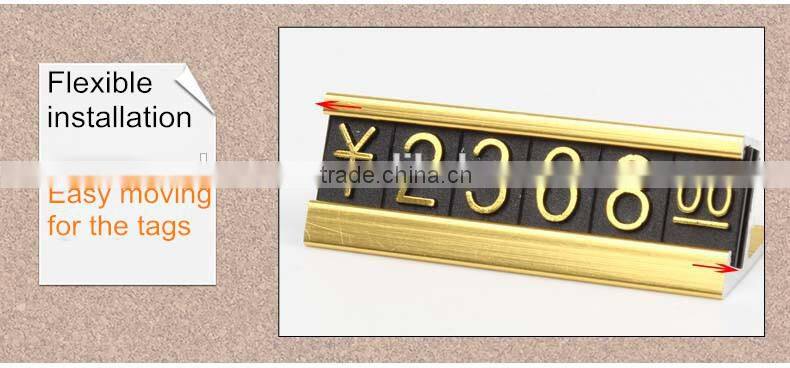 Promotional plastic price tag/ABS price display with lower price