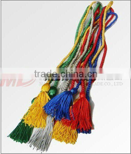 Polyester Graduation Honor Cord Single Color with Cap