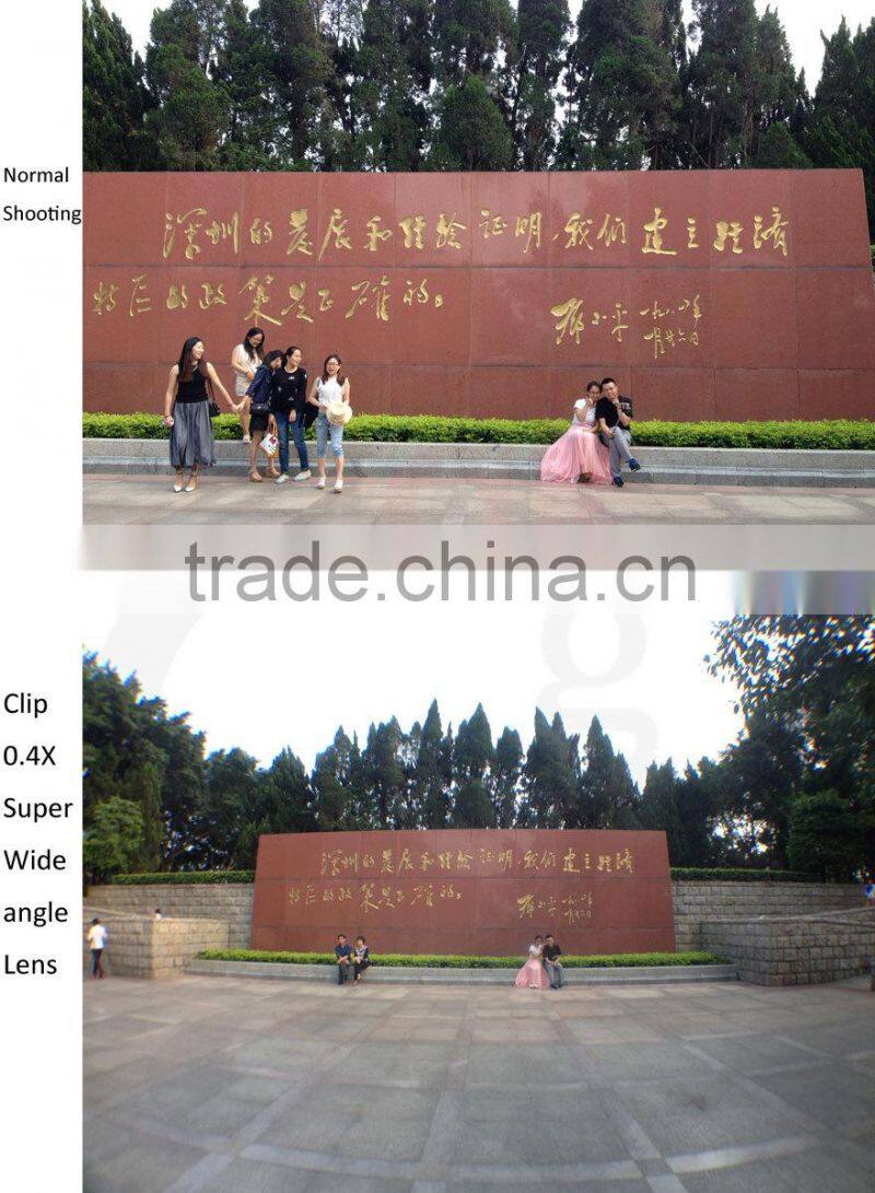 zoom lens for mobile phone camera lens 2 in one lens kit 0.4x super wide angle lens macro lens for iphone 6