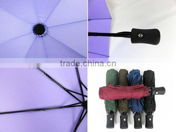 Auto Open Close Folding Umbrella with Leopard Printing