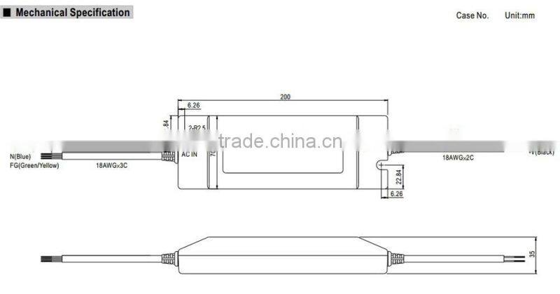 Meanwell PLN-100-36 led power supply transformers, power supplies, switching power supply adapter