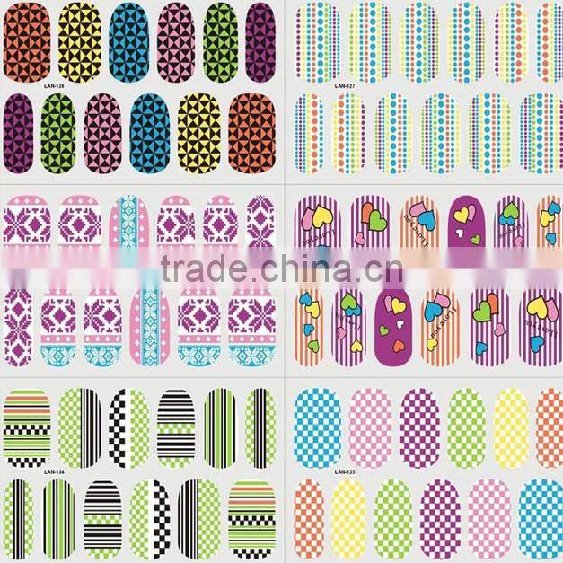 2016 custom popular new fashion bling bling flash sticker for nail art