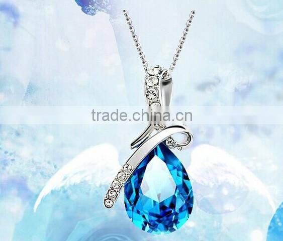 Women Jewelry Necklace Fashion Crystal pendant alloy ailver bracelet chain