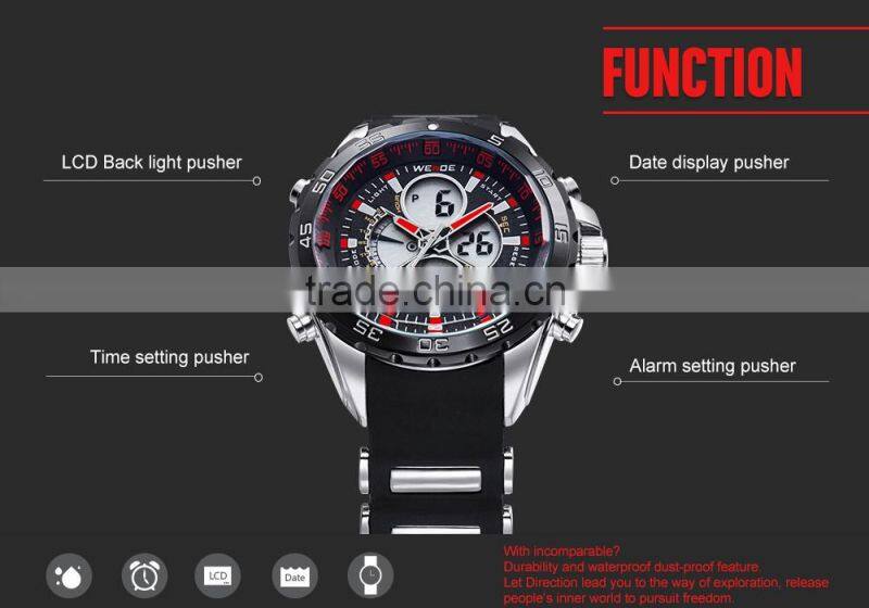 WEIDE Top Brand Watch Silicon Watch Alibaba China Men Watches WH1103-9