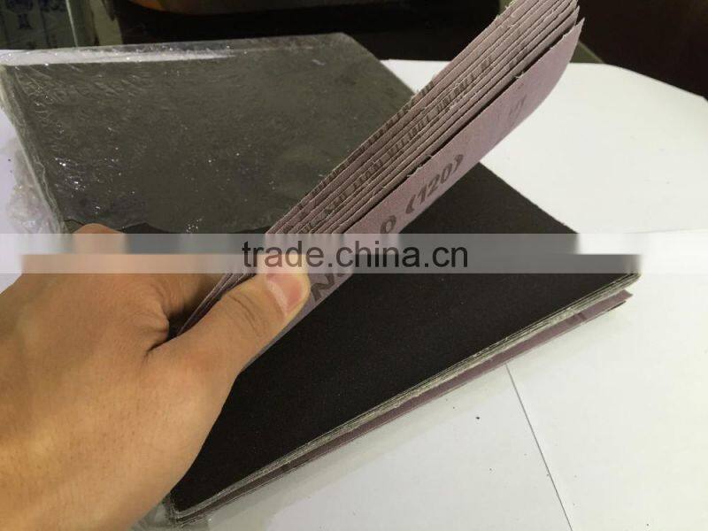 high quality 9'*11' aluminum oxide abrasive cloth for metal polishing and cleaning
