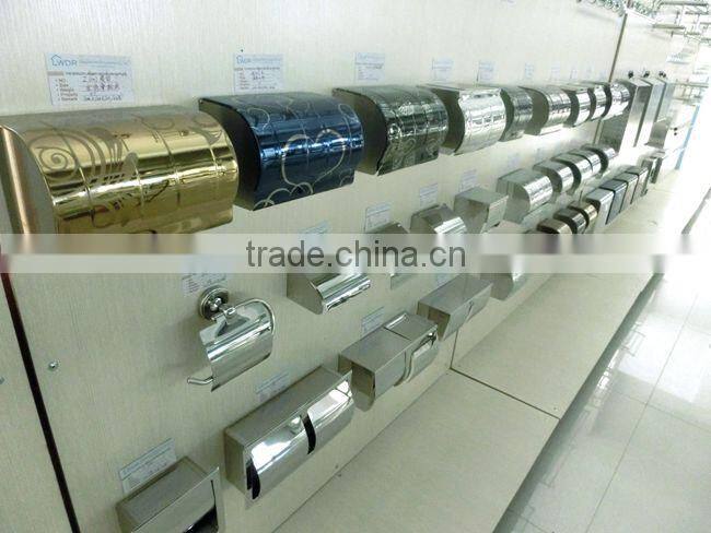 Sanitary home stainless steel simple plaid toilet paper tissue holder box