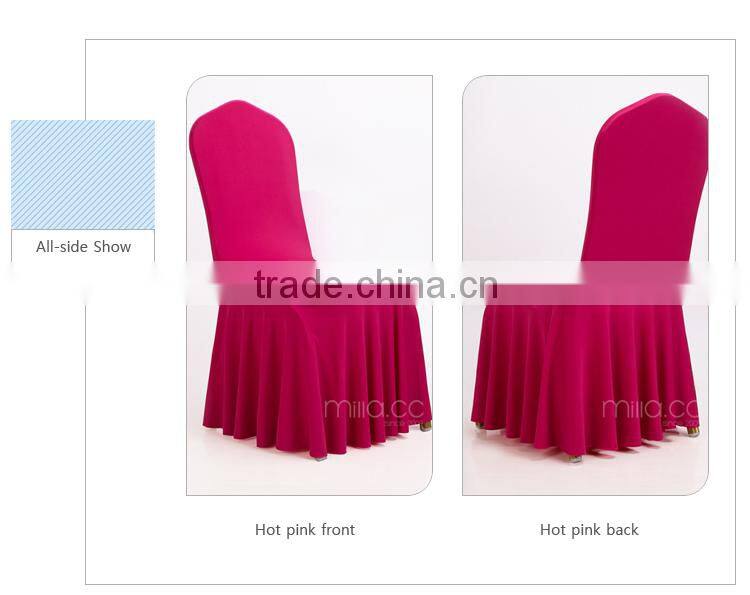 Ruffled wedding chair cover