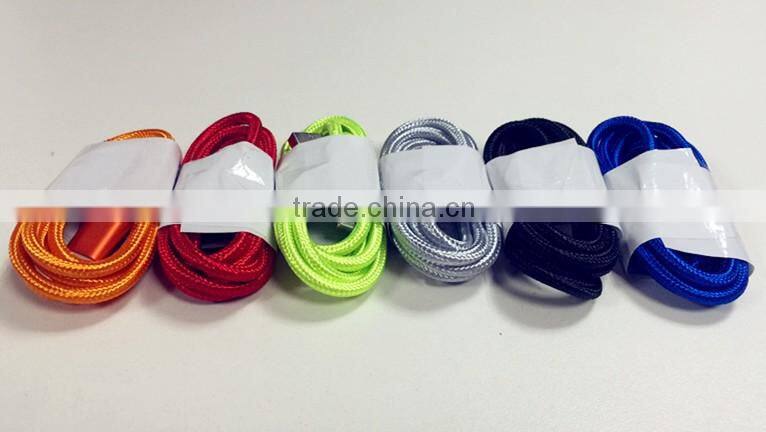 New Design micro USB Data Charging Cable For Android USB Cord Braided nylon data cable
