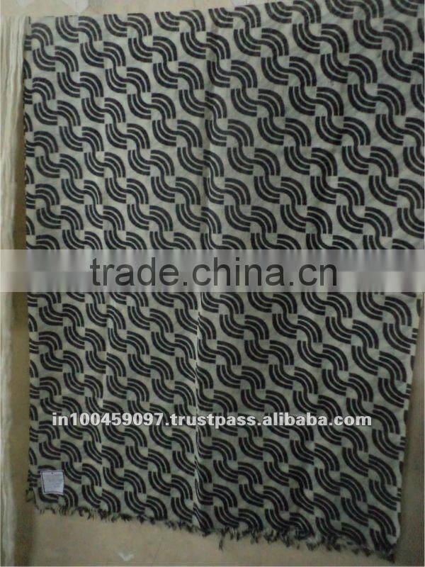 Wool printed shawls for women