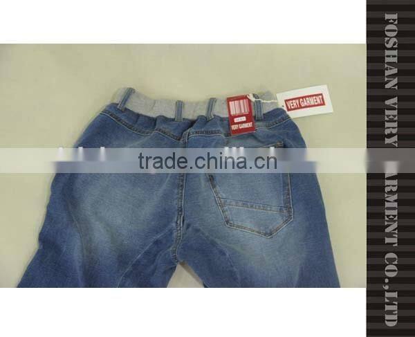 comfortable knitting jeans women / ladies jeans top design