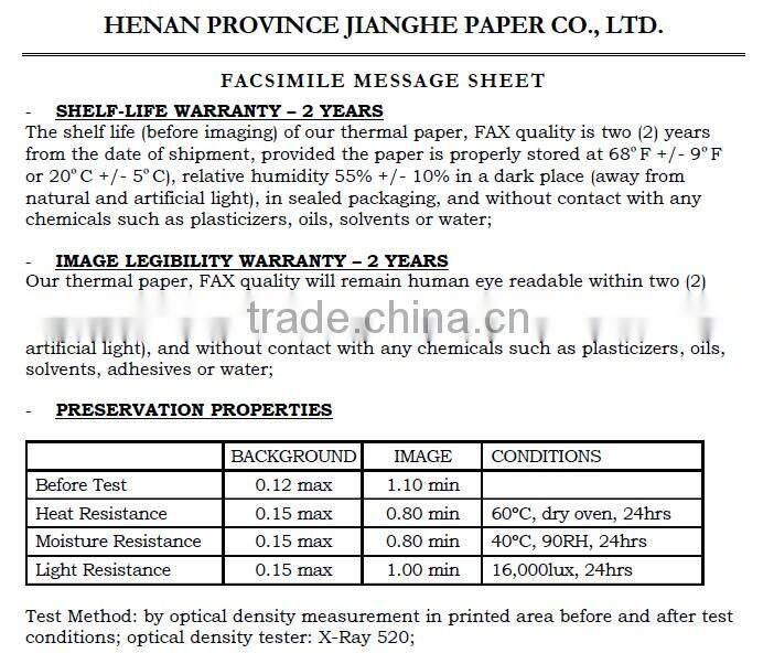 58gsm Thermal Paper Roll Wholesale for Cash Register and POS