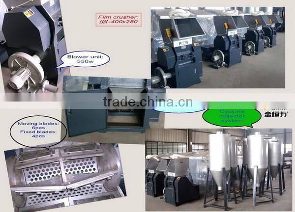 pp/pe plastic film crusher hot selling