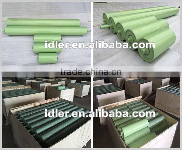 Steel Troughing Idler Rollers, Belt Conveyor Rollers, Conveyor Steel Roller