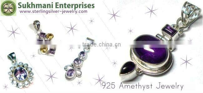 925 sterling silver lapis semi precious gemstone pendant jewelry