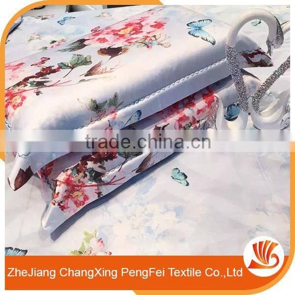 Fancy polyester customized printing bedsheet/quilt fabric